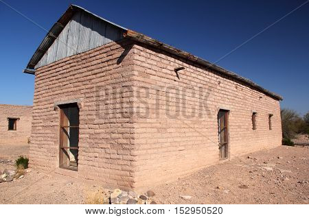 Historic Southwestern Architecture in Costolon, Big Bend National Park, Texas