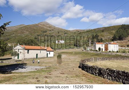 PENEDA, PORTUGAL - October 8, 2016: Isolated small mountain chapel in the Peneda National Park Northern Portugal