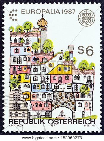 AUSTRIA - CIRCA 1987: A stamp printed in Austria from the 