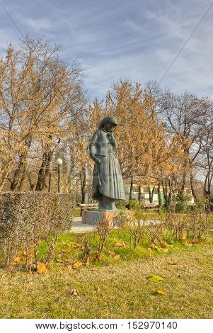 Statue of Mother in Karditsa town, Greece