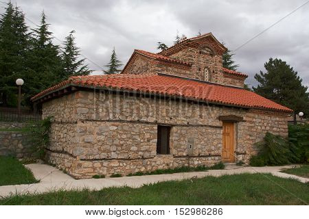 Church of the monastery of St. Naum in Macedonia at Lake Ohrid