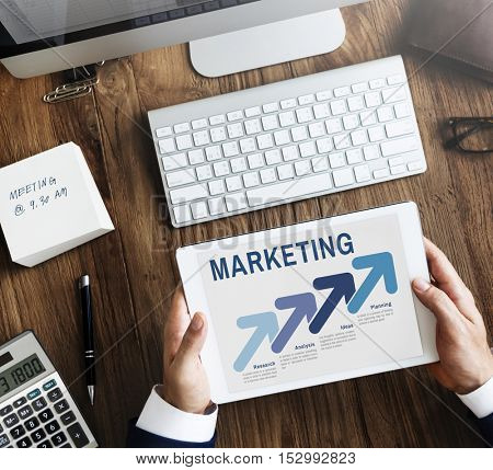 Marketing Organization Management Strategy Concept