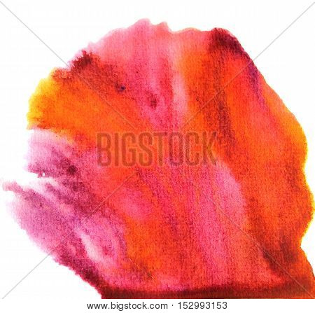 Watercolor raster colorful background, blot. Modern raster illustation