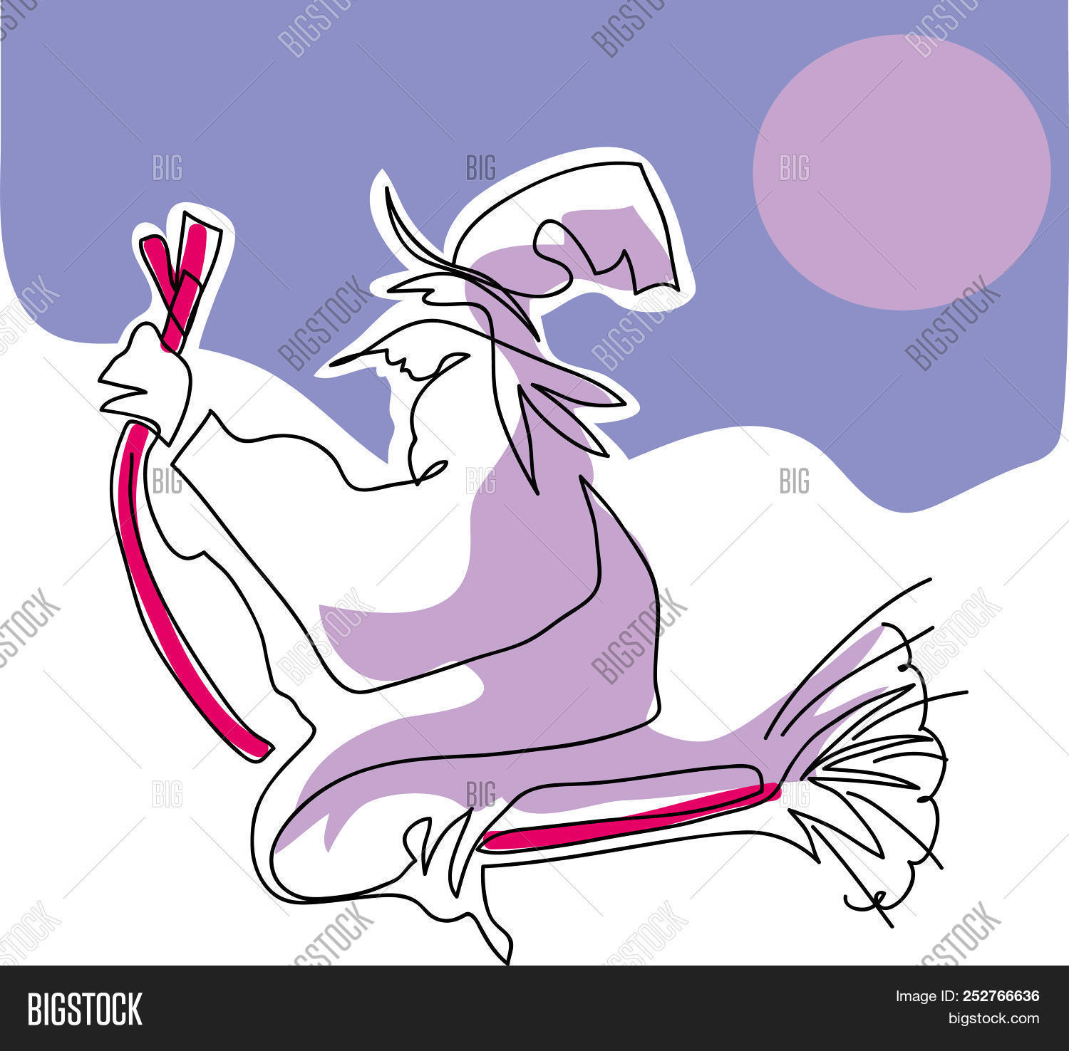 Wallpaper Witch Her Broomstick Image Photo Free Trial Bigstock Desktop Wallpaper Free