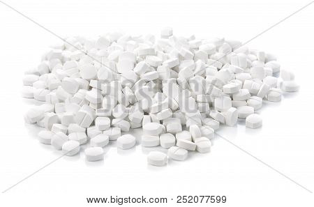 This Is Pills Isolated On White Background