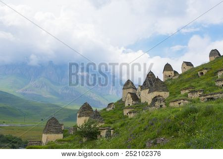 City Of The Dead. Medieval Necropolis. Dargavs. Republic Of North Ossetia, Russia