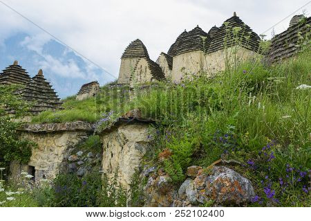 City Of The Dead. Medieval Necropolis. Dargavs. Republic Of North Ossetia, Russia