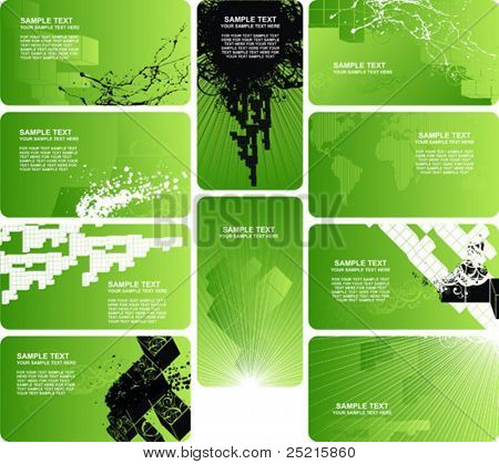 Collection grün Business card