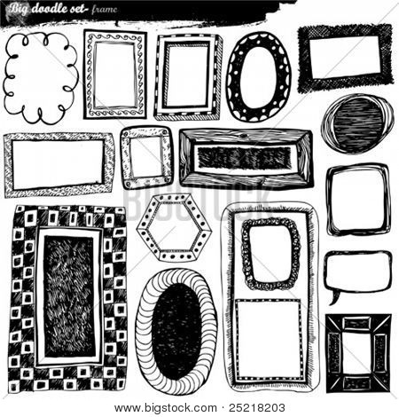 big doodle set - design elements