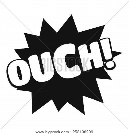 Comic Boom Ouch Icon. Simple Illustration Of Comic Boom Ouch  Icon For Web