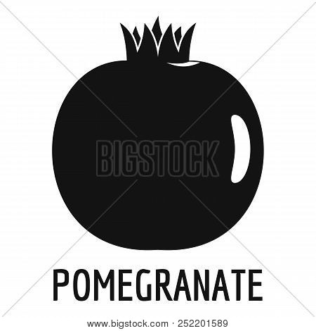 Pomegranate Icon. Simple Illustration Of Pomegranate  Icon For Web