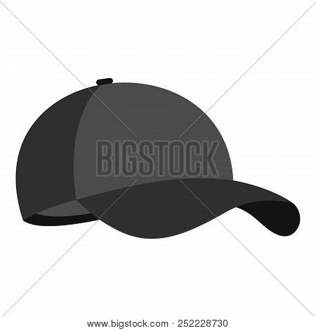 Big Baseball Cap Icon. Flat Illustration Of Big Baseball Cap  Icon For Web.