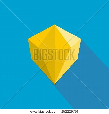 Multifaceted Adamant Icon. Flat Illustration Of Multifaceted Adamant  Icon For Web.