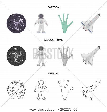 The Alien Hand, The Space Shuttle Ship Space Shuttle, The Astronaut In The Spacesuit, The Black Hole