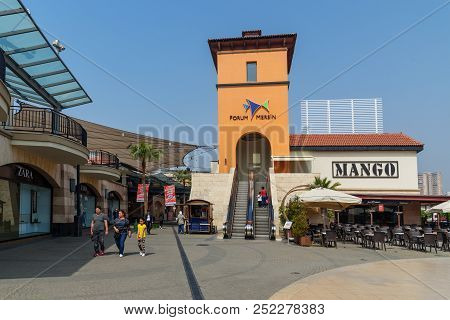 Mersin, Turkey - April 14, 2018: View Of Shopping Mall Forum Mersin