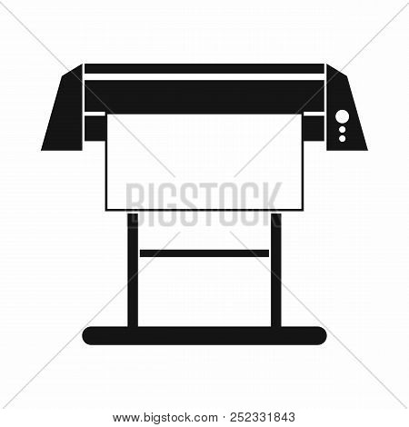 Large Format Inkjet Printer Icon In Simple Style Isolated On White Background