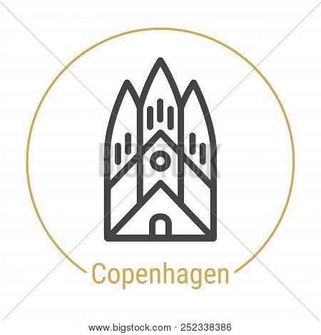 Copenhagen, Denmark Vector Line Icon