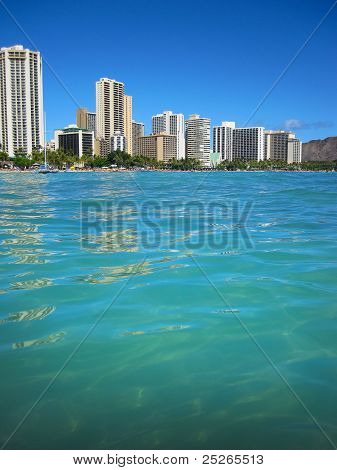 Hoteller på Waikiki Beach, Hawaii