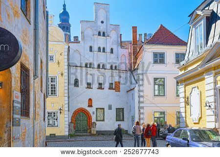 Three Brothers- Is An Architectural Complex Located In The Center Of Old Riga On The Maza Pils Castl