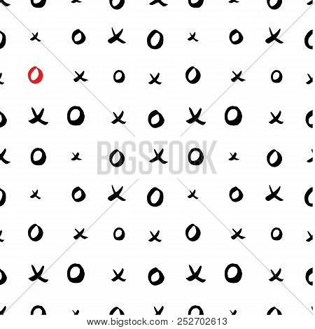 X And O Or Xo Symbols Seamles Pattern