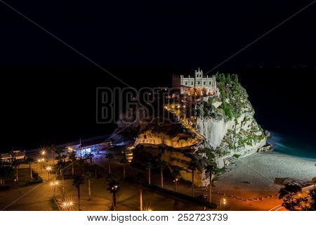 Former 4th Century Monastery On Top Of The Sanctuary Of Santa Maria Island - Tropea, Calabria, Italy