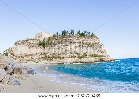 Former 4th Century Monastery On Top Of The Sanctuary Of Santa Maria Island - Tropea, Calabria, Italy