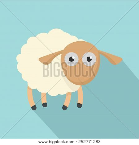 Shocked Sheep Icon. Flat Illustration Of Shocked Sheep Icon For Web Design
