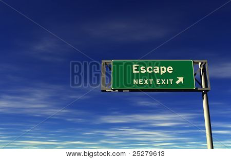 Escape - motorvejen Exit tegn
