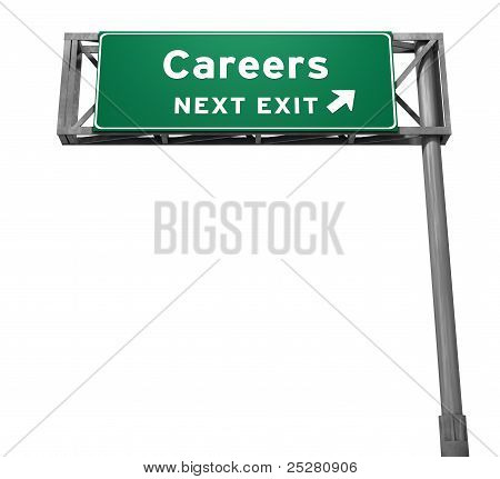 Karriere motorvejen Exit-tegn
