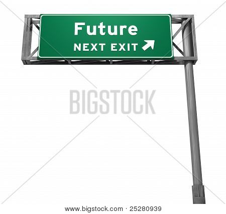 Fremtid - motorvejen Exit-tegn