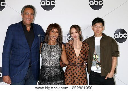 LOS ANGELES - AUG 7:  Brad Garrett, Channing Dungey, Leighton Meester, Jake Choi at the ABC TCA Party- Summer 2018 at the Beverly Hilton Hotel on August 7, 2018 in Beverly Hills, CA