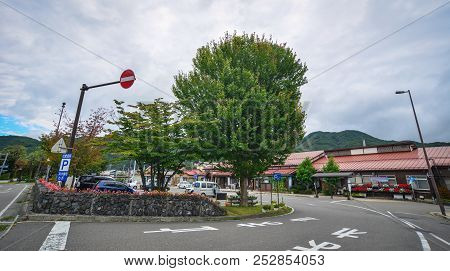 Shinano-omachi Station In Nagano, Japan