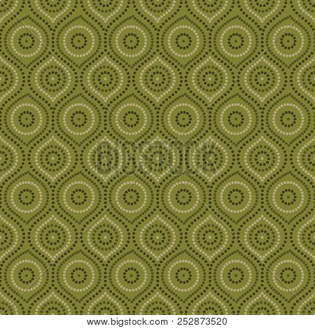 Abstract Aboriginal Dot Painting In Vector Format