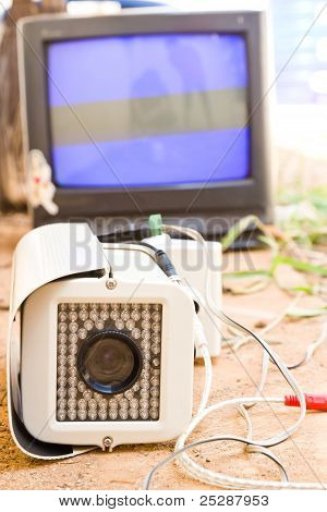 Cctv カメラをセットアップします。