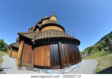 Heddal Stave Church, Norways largest stave church, Notodden municipality. June 17,2018. Heddal,Norway