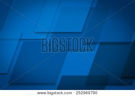 Abstract Blue Background With Lines. Illustration Technology Design