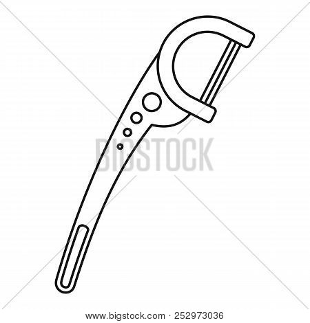Floss Pick Icon. Outline Illustration Of Floss Pick Icon For Web Design Isolated On White Background