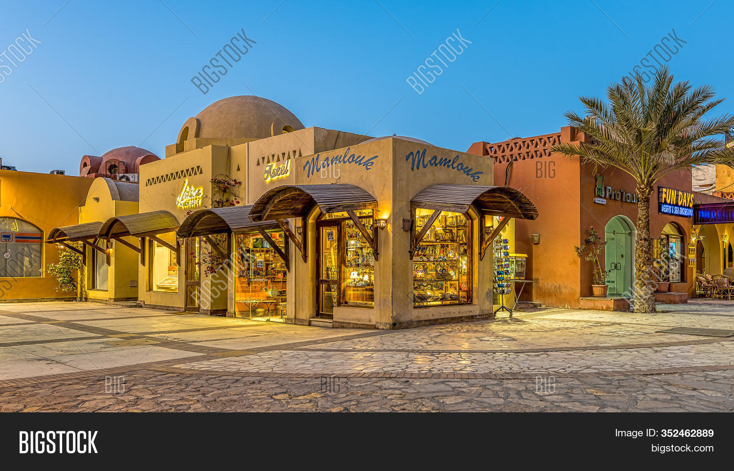 Illuminated Shops Image & Photo (Free Trial) Bigstock