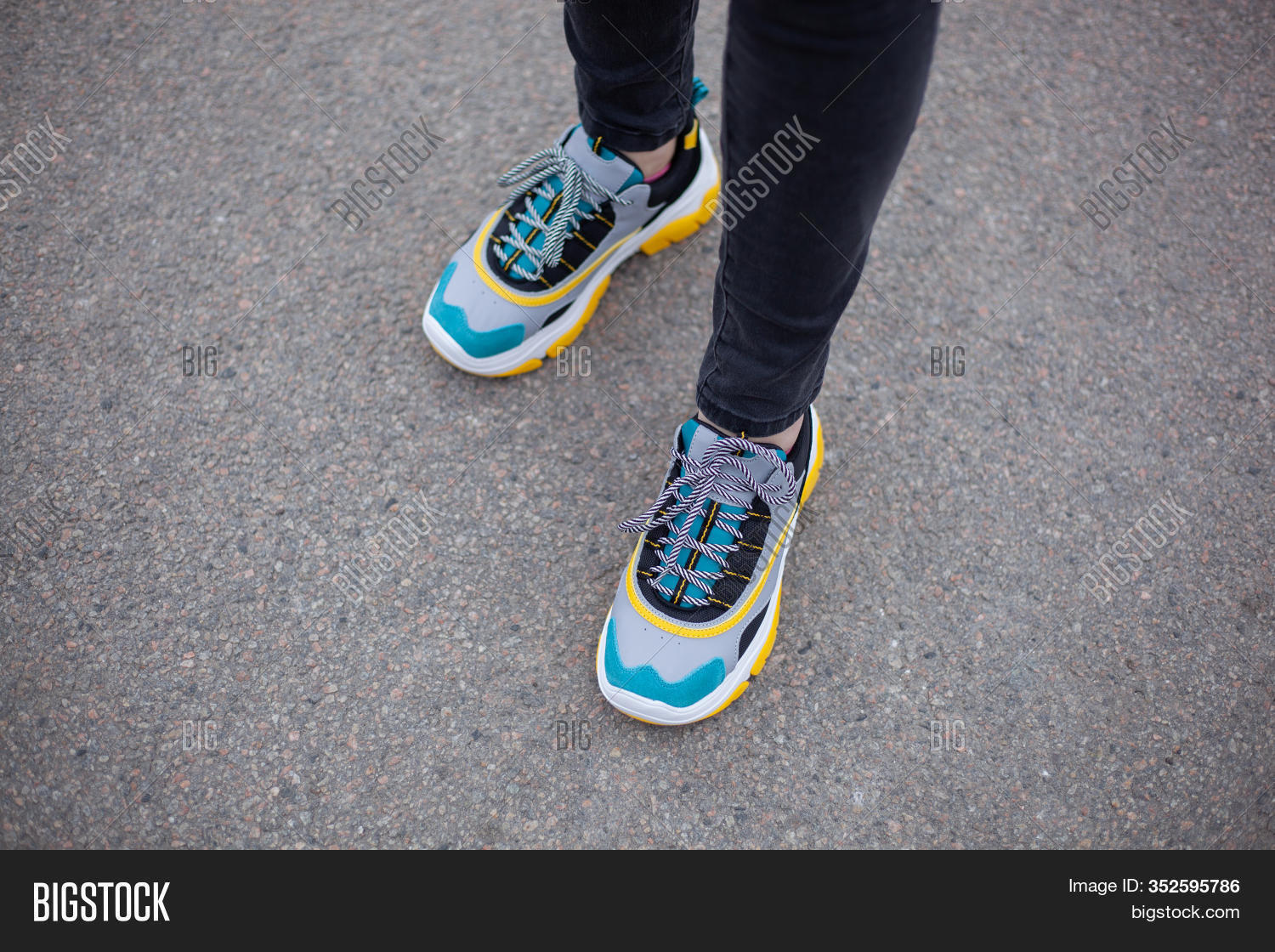 Feet Shod Sneakers Image & Photo (Free Trial) Bigstock