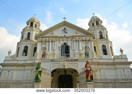 Manila, Ph - Oct. 5: Minor Basilica Of The Black Nazarene Or Also Known As Quiapo Church Facade On O