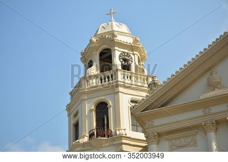 Manila, Ph - Oct. 5: Minor Basilica Of The Black Nazarene Or Also Known As Quiapo Church Bell Tower 