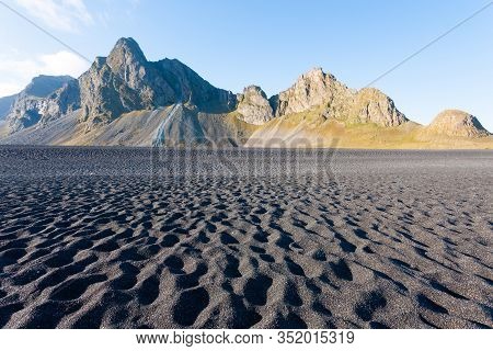 Hvalnes Lava Beach Landscape, East Iceland Landmark