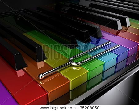 Il pianoforte multicolore