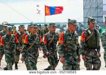 Tyumen, Russia - August 10, 2019: Army Games. Engineering Formula Contest. Highest Military And Engi