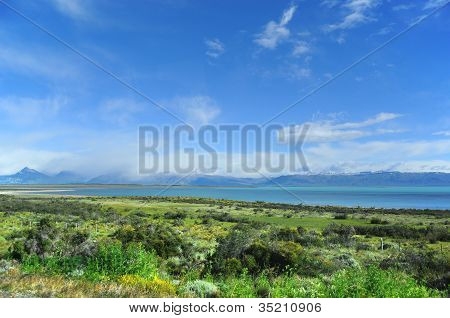 Eine wunderschöne Landschaft El Calafate, Patagonien, Argentinien