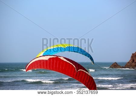 landscapes of legzira beach on the south Morrocco