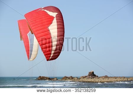 landscapes of legzira beach on the south Morrocco