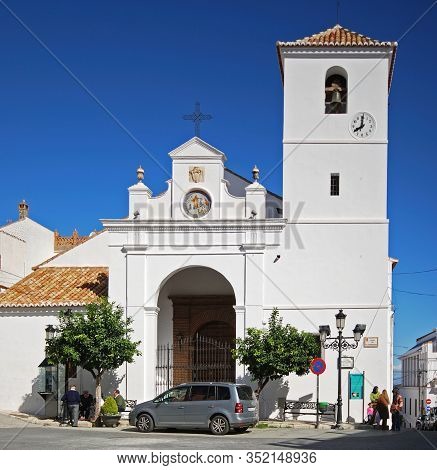 Monda, Spain - October 29, 2008 - Santiago Apostle Church In The Town Square (iglesia De Santiago Ap