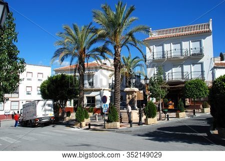 Monda, Spain - October 29, 2008 - Town Square (plaza De La Ermita), Monda, Spain - October 29, 2008