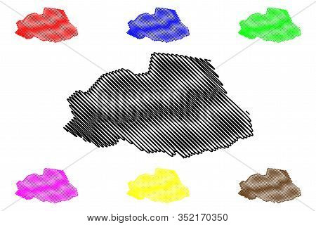 Savanne District (republic Of Mauritius, Island, Districts Of Mauritius) Map Vector Illustration, Sc
